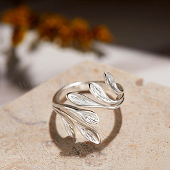 925 кольцо-манжета из серебра {925} пробы с родиевым покрытием JR836A