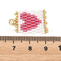 Romantici ciondoli con perline di vetro&nbsp;PALLOY-MZ01384-01