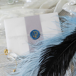 Позолоченная латунная головка штампа сургуча AJEW-WH0208-945