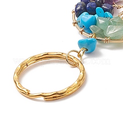 Синтетический бирюзовый брелок X1-KEYC-JKC00435-05