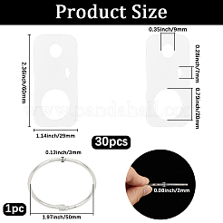 3 пакетик акриловых ниток для намотки досок&nbsp;AJEW-GF0011-67D