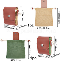 2 borsa portautensili pieghevole in tela e pelle PU da 2 colori&nbsp;ABAG-GF0001-13B