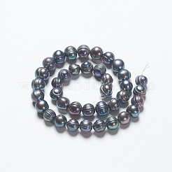 Нити из натурального культивированного пресноводного жемчуга PEAR-R012-01