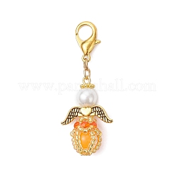 Pendentifs décoratifs lumineux en acrylique et perles de verre faites à la main&nbsp;HJEW-MZ00379-04