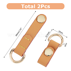 Кожаные короткие застежки-подвески&nbsp;PURS-WH0008-13B