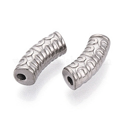 Изогнутые трубчатые бусины из нержавеющей стали 304&nbsp;STAS-I321-24P