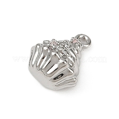 Подвески из латуни с прозрачным фианитом&nbsp;KK-L238-07P