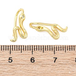 Серьги-подвески из латуни с микропаве из кубического циркония EJEW-G425-04G-01