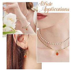 5 шт. латунь с натуральными агатовыми подвесками&nbsp;KK-CJ0003-17