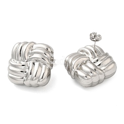 Серьги-гвоздики из нержавеющей стали 304 EJEW-G364-22P