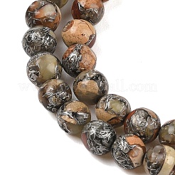 Fili di perline naturali aqua jasper&nbsp;G-K317-A02-01