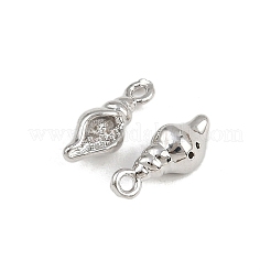 Латунные микро проложить кубического циркония подвески KK-A269-02C-P