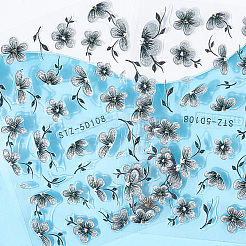 3 шт. самоклеящиеся наклейки для дизайна ногтей из АБС-пластика с цветочным рисунком&nbsp;MRMJ-SP0001-23