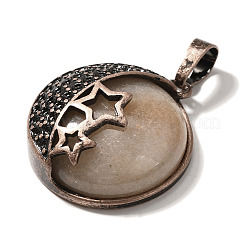 Натуральный красный авантюрин подвески G-P560-01R-12