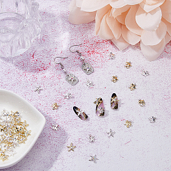 64 шт. 8 стиля морской звезды сплав горный хрусталь кабошон MRMJ-FH0001-40