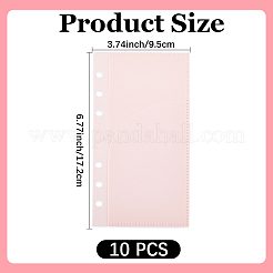 Feuilles intercalaires pour cahier en PP&nbsp;AJEW-CP0010-60B