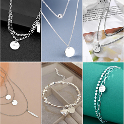 4 шт. 925 подвески из стерлингового серебра STER-BBC0005-37B