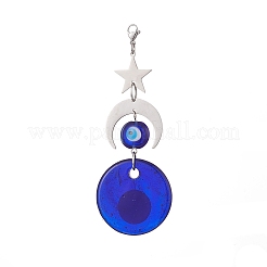 Colgantes de murano de ojo malvado hechos a mano decoraciones&nbsp;HJEW-JM01008-01
