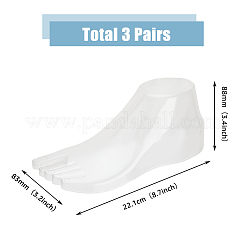 Soporte de zapatos de sandalia de plástico pp&nbsp;LS-AJEW-WH0470-78