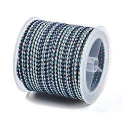 Cordon tressé en polyester de 11 m avec âme en coton et fil métallique&nbsp;OCOR-Z006-01-16