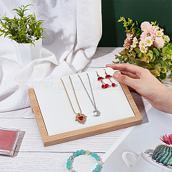 Деревянные подносы дисплея организатора ожерелья наклонной задней части&nbsp;NDIS-WH0006-16