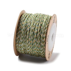 ポリエステルツイストコード  ラウンド  DIYのジュエリーには  ゴールド  1mm  約49.21ヤード（45m）/ロール&nbsp;OCOR-G015-01A-22