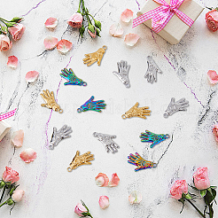 24 шт. подвески из нержавеющей стали 304 двух цветов&nbsp;STAS-DC0013-12