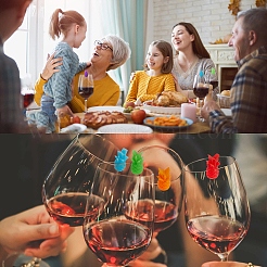 Силиконовые подвески для бокалов AJEW-NB0002-06