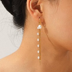 Pendientes de aro de acero inoxidable 304 con circonitas cúbicas transparentes engastadas&nbsp;WG6C0B9-01