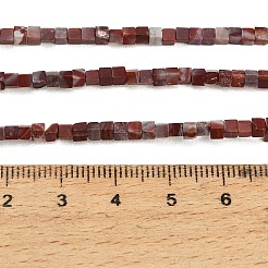 Natürliche rote Regenbogenjaspis-Perlenstränge&nbsp;LS-GG-CBA2498-A06-01