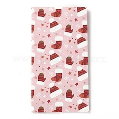 Рождественские тематические прямоугольные бумажные пакеты CARB-G006-01C