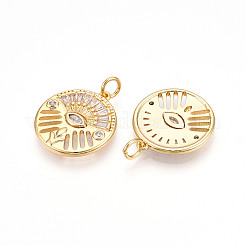 Латунные микро проложить кубического циркония подвески&nbsp;ZIRC-T016-21