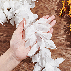 5 ярд полиэстеровой шифоновой кружевной ленты с листьями DIY-GA0007-32C