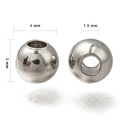 Perline distanziatrici in acciaio inossidabile 316 anti-ossidazione&nbsp;X1-STAS-G176-46P-D