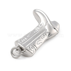 Латунные микропаве прозрачные подвески с фианитом&nbsp;LS-KK-D283-34P-03