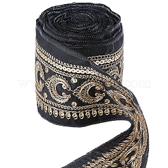 5 Yards Vintage Jacquard Polyesterband&nbsp;SRIB-CY0001-44