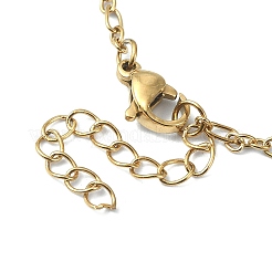 Ионное покрытие(ip) 316 хирургическая нержавеющая сталь Фигаро браслеты цепи для женщин BJEW-D023-03G