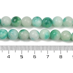 Окрашенные природные белый нефрит бисер пряди&nbsp;LS-G-F591-26-8mm