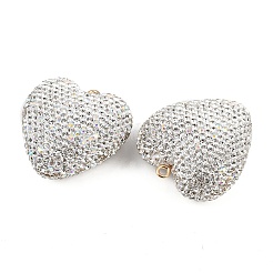 Подвески из сплава глины со стразами RB-P038-04G-01