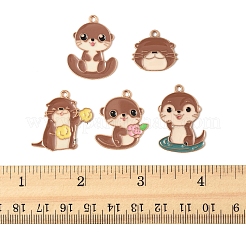 20шт 5 стиля подвески из сплава с эмалью&nbsp;ENAM-FS0003-06