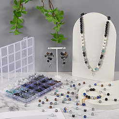 600шт. Набор круглых стеклянных бусин&nbsp;DIY-FG0006-71