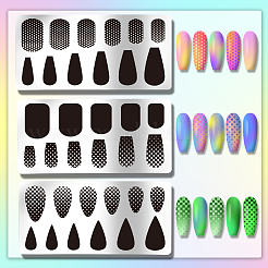 DIY-Nagelkunst-Vorlagen aus Edelstahl&nbsp;MRMJ-WH0092-066