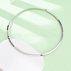 Ожерелья-чокеры из нержавеющей стали 201 толщиной 4 мм NJEW-Z098-06P