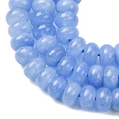 Natürliche weiße Jade perlen Stränge&nbsp;G-E507-01-09