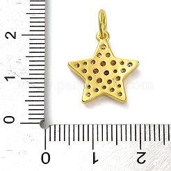 Messing micro pave klare zirkonia anhänger&nbsp;KK-H493-03G-01