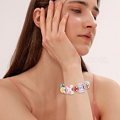 Runde & Schmetterling & Schleife Acryl & Messing Strass Abstandsperlen Zubehörse Kits&nbsp;MACR-FS0002-46