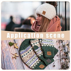 60 шт. 2 стиля этикеток из искусственной кожи FIND-UN0007-62A