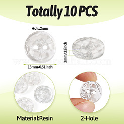 Кнопка 2 отверстие смолы&nbsp;BUTT-TAC0007-01B