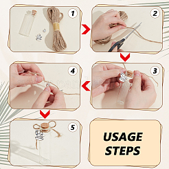 3 шт. стеклянная банка-бутылка контейнеры для бисера&nbsp;AJEW-ME0001-32