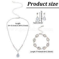 Набор украшений из хрусталя и горного хрусталя SJEW-GO0001-01